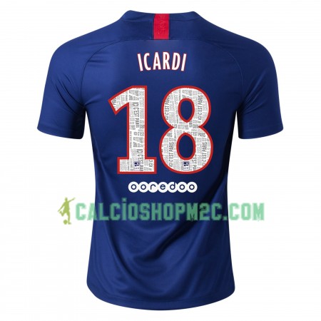Paris Saint Germain ICARDI 18 Maglia Prima 2019/2020 Manica Corta